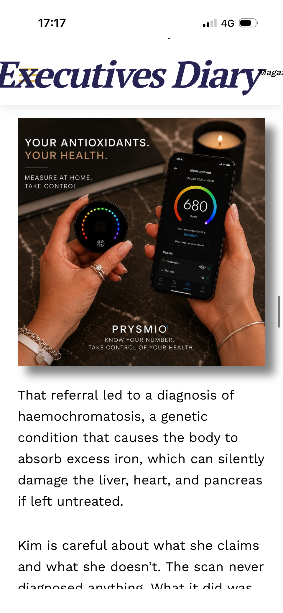 The 15-Second Revolution: How a Fingertip Scan Is Rewriting the Rules of Wellness